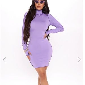 Stitched up bodycon mini dress